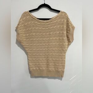 Knitted tan blouse Top